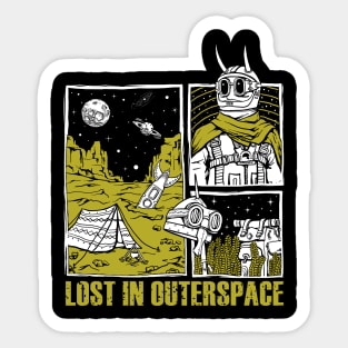 lost in mars Sticker